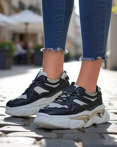 Sneakeri pentru femei Royalfashion cu talpă mai groasă Lesalli