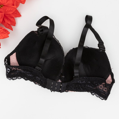 Violet - sutien neagră căptușit cu dantelă - Lenjerie de corp