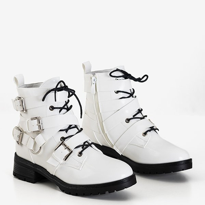 Genti cu catarame albe Ermite pentru femei - Încălțăminte