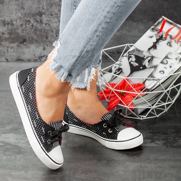 OUTLET Adidași Botana alb-negru - Încălțăminte