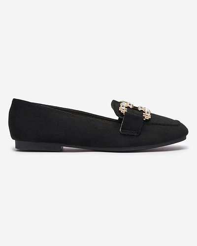 Mocasini negri de damă Jaorica- Footwear
