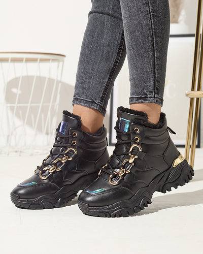 Pantofi sport izolati pentru femei negri Nepolle- Footwear