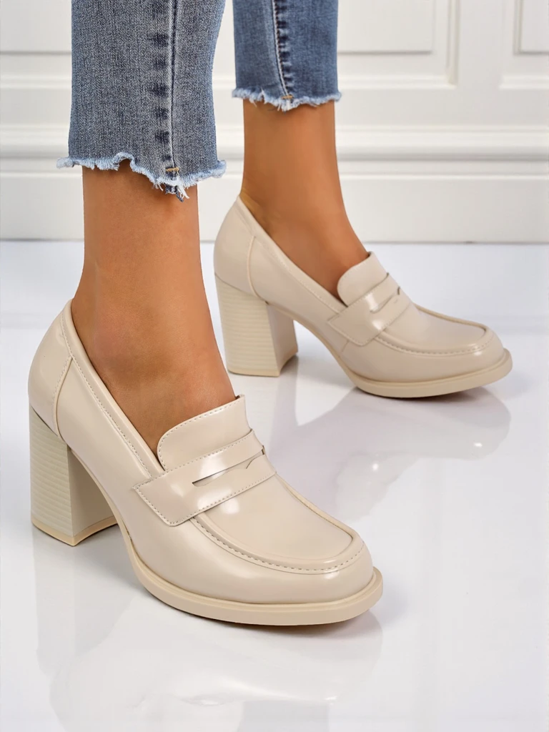 Royalfashion Woman mokasen heel Minerva