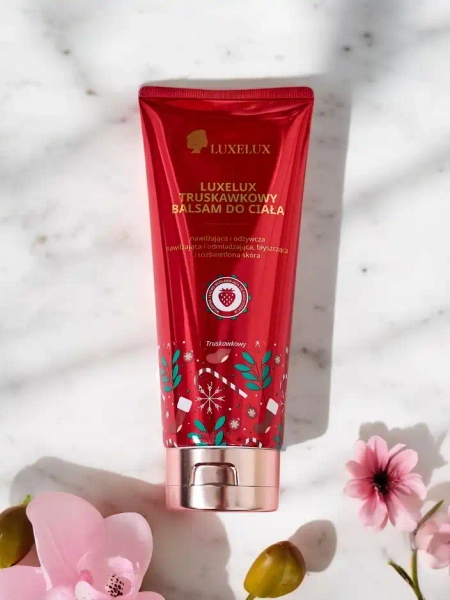 Balsam de Corp Luxelux de Crăciun cu Aroma de Căpșuni 300 ml