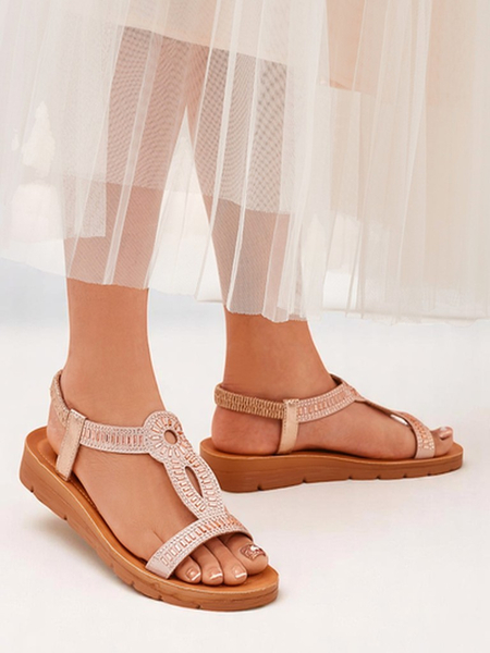 Royalfashion Sandale dama cu barete decorative Ava Shine