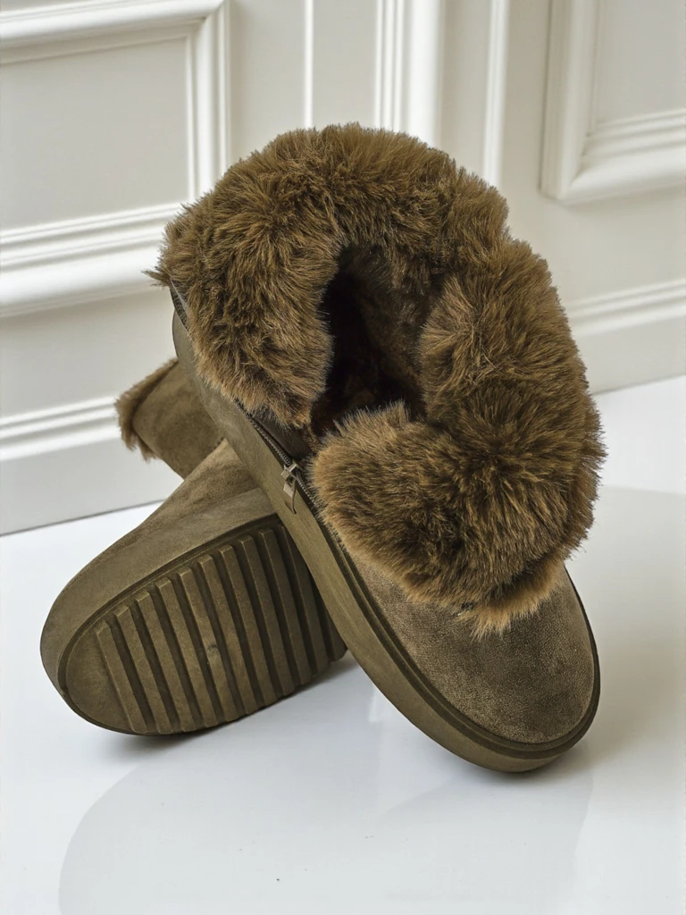 Royalfashion Krótke buti a'la śniegowce ženske Aurelia Classico