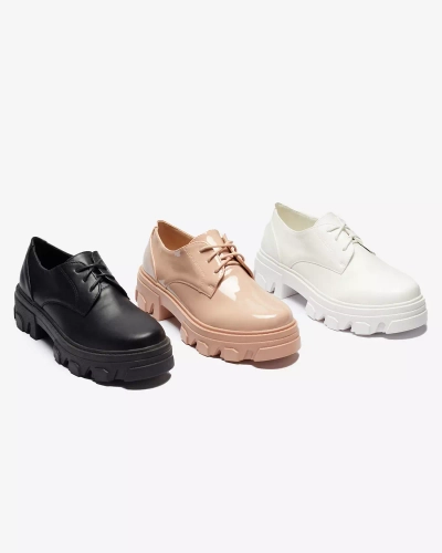 Pantofi de damă cu șiret roz Delgor- Footwear
