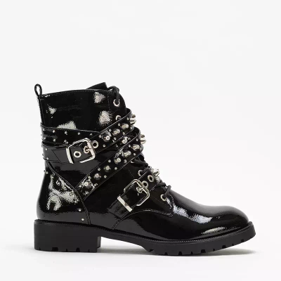 OUTLET Genti dama negre cu jeturi Amriel - Incaltaminte