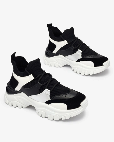 Adidași sport de damă albi și negri Ziragga- Footwear