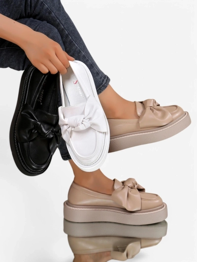 Mocasi elegante pentru femei Royalfashion cu fundiță Ortto