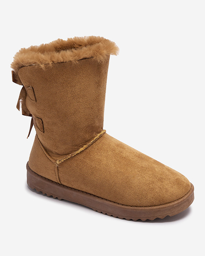 Botine de dama camel Izzuni- Incaltaminte