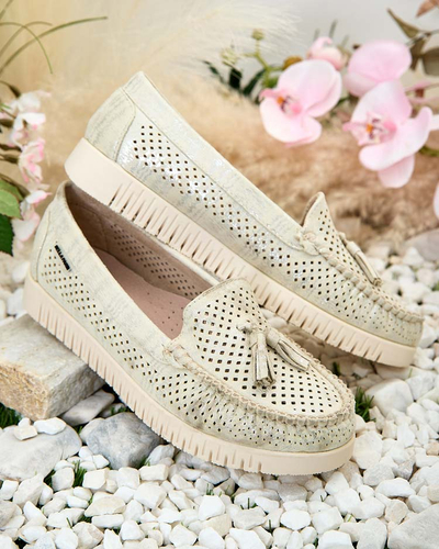 Royalfashion Mocasini traforați de damă Molaffa