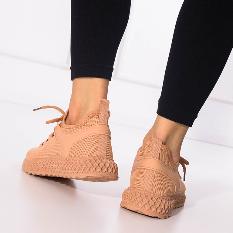 OUTLET Pantofi sport dama in culoarea camel Modika - Incaltaminte