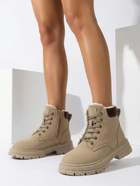 Royalfashion Cizme de vânătoare izolate pentru femei gri-maro Radoras