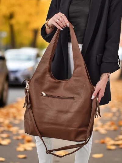 Geantă de damă mare shopper din piele ecologică Crystal Haven