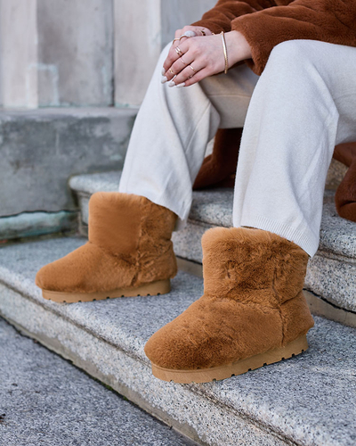 Cizme de zăpadă pentru femei de culoare camel Ottola- Footwear