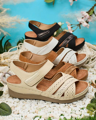 Royalfashion Sandale cu velcro de damă Liu