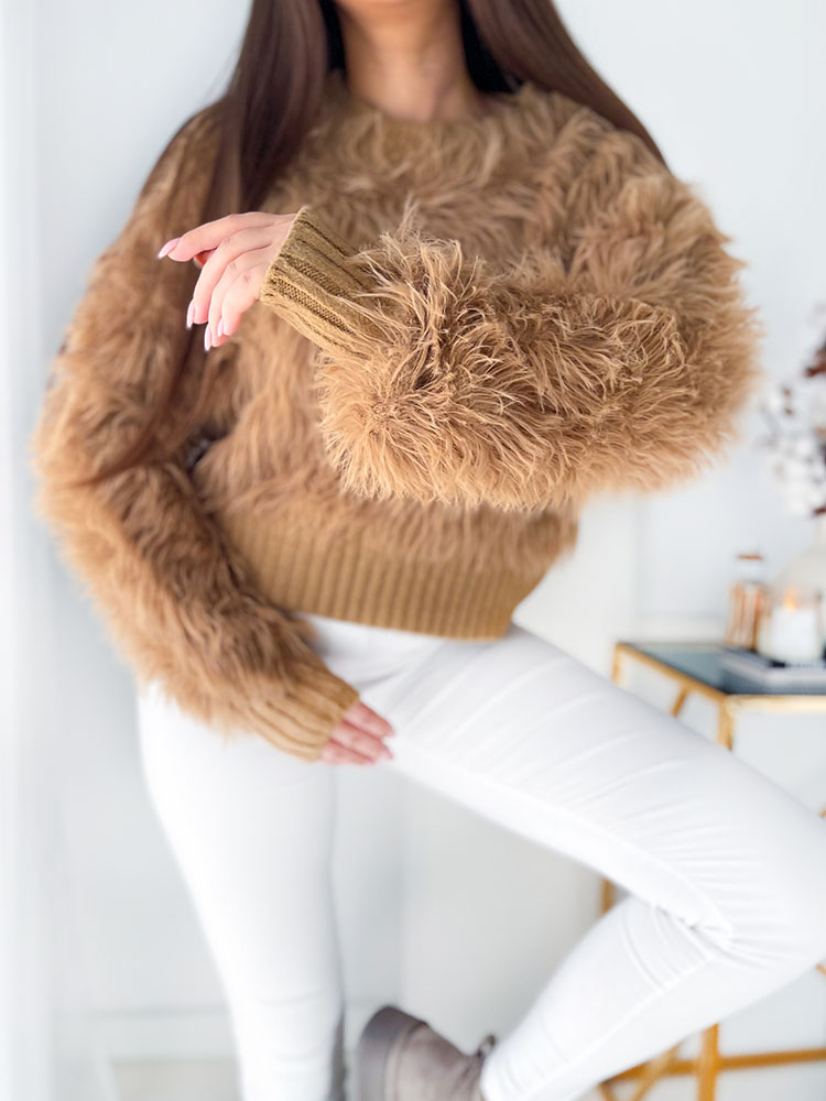 Royalfashion Pulover pentru femei maro