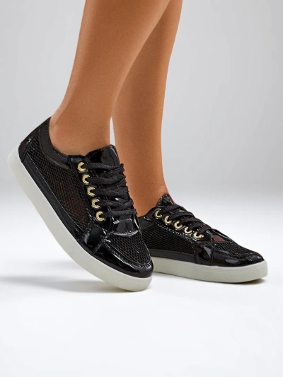 Royalfashion Pantofi sport damă din eco-piele patentată Azzuros