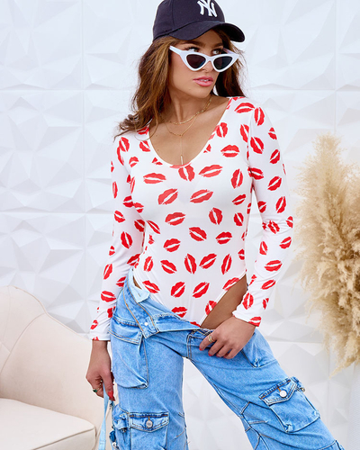 Royalfashion Body cu imprimeu pentru femei
