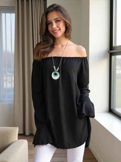 Bluză pentru femei Royalfashion în stil spaniol cu volane