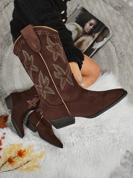 Cizme de damă tip cowboy Zephira
