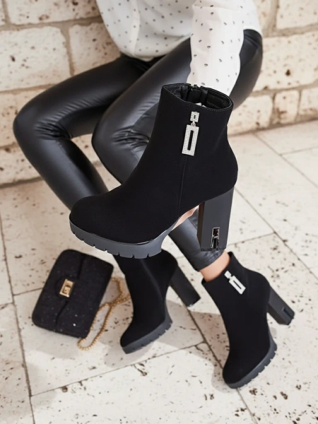 Royalfashion Cizme Stiletto decorate Beroleda pentru femei