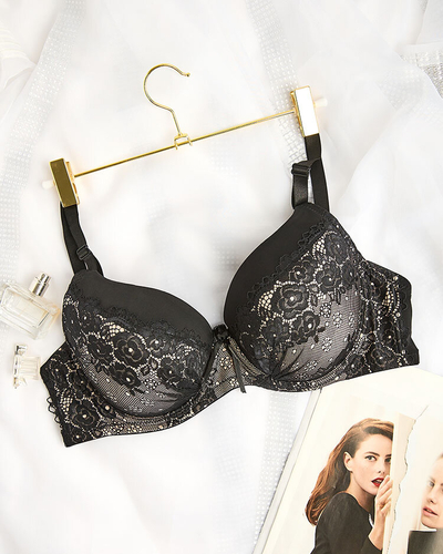 Royalfashion Sutien de damă decorat cu dantelă