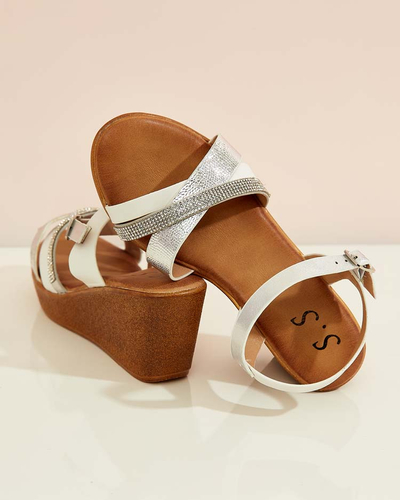 Royalfashion Sandale de damă cu zirconii Bozi