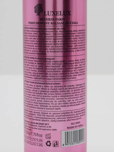 Luxelux Balsam de corp parfumat Reverse Paris 220 g