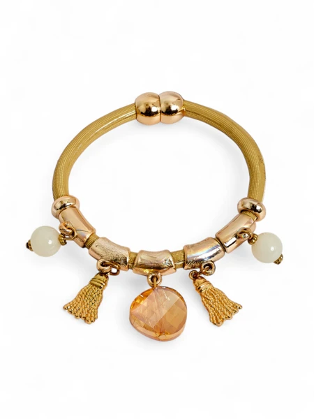 Braslè pou fanm avèk ti pèl ak briye