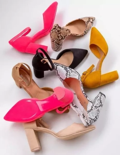 OUTLET Pompe bej pe un post superior Edinburgh - Încălțăminte