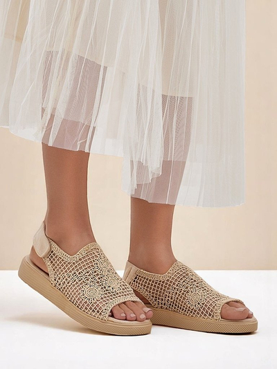 Royalfashion Sandale ajurate pentru femei cu partea superioară Levay