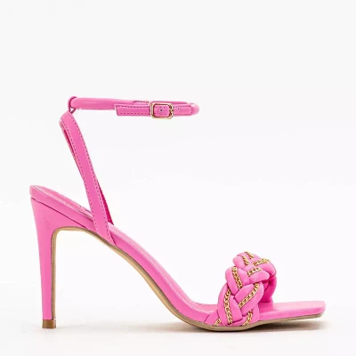 OUTLET Sandale dama fuchsia pe stiletto Tenedi - Incaltaminte
