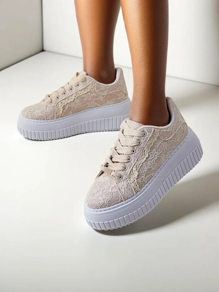 Royalfashion Adidași Sport pentru Femei cu Dantelă Coronna