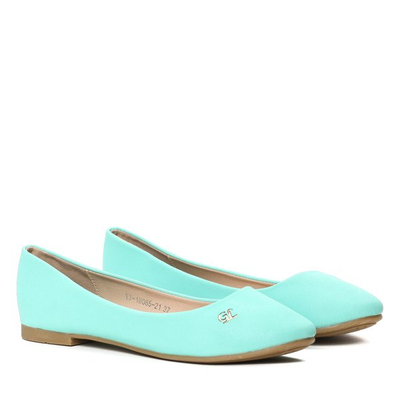 Turkusowe balerinki Paisleigh- Obuwie