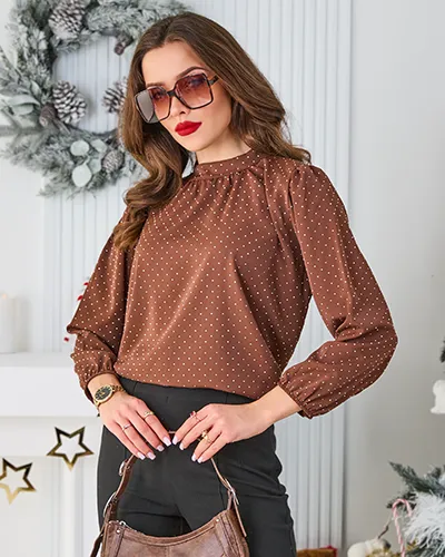 Cămașă pentru femei Royalfashion cu strassuri