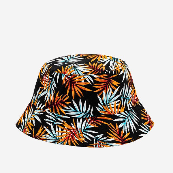 Pălărie neagră pentru femei cu design hawaian - Accesorii