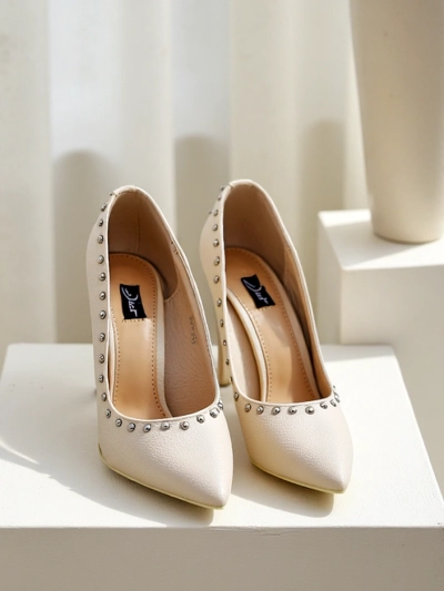 Royalfashion Pantofi cu toc stiletto pentru femei cu studs Koscalle