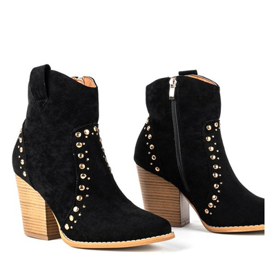 Cizme de cowboy negre pe un post înalt Gana - Încălțăminte