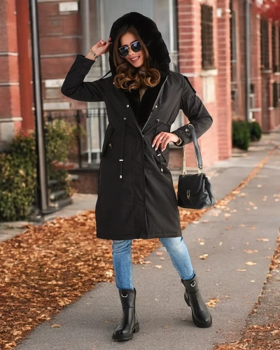 Royalfashion Palton lung pentru femei