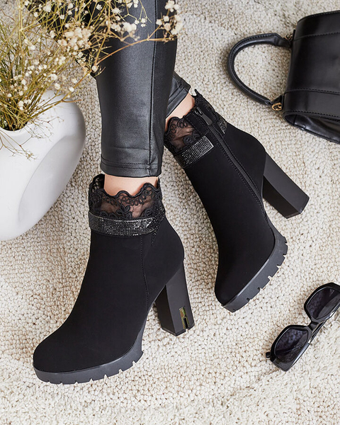 Royalfashion Cizme Stiletto decorate Leroleda pentru femei