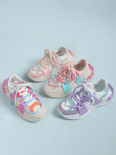 Royalfashion Sneakers sport pentru femei cu inserții din cauciuc Bubble