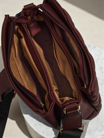 Torebă mică matlasată din piele ecologică moale Cinder Loom