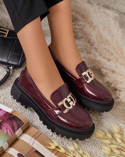 Royalfashion Mocasini lăcuiți de damă Bevevra