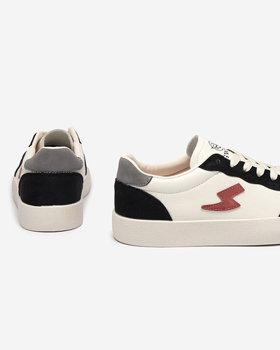 OUTLET Tenisi sport dama alb - negri Rozzuci- Pantofi