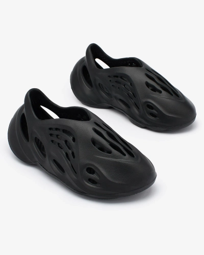 OUTLET Royalfashion Pantofi sport de damă negri cu decupaje Loydi