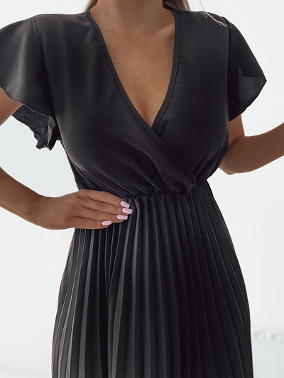 Royalfashion Rochie midi plisată de damă