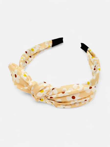 Royalfashion Bentita de păr cu fundă în imprimeu floral Florinka