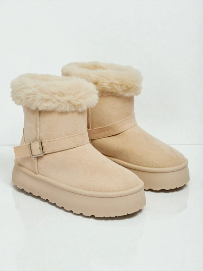 Royalfashion Krótkie buty a'la śniegowce damskie Myrelle